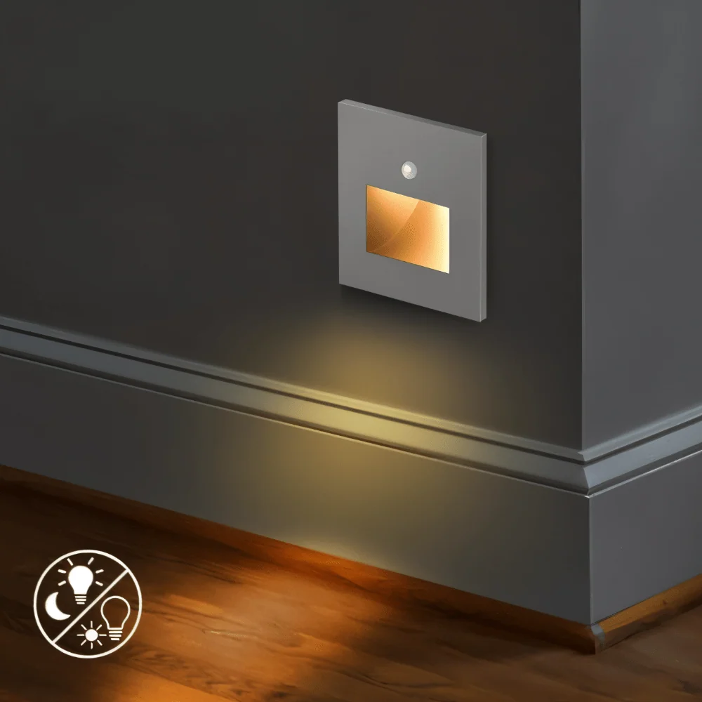 Motion Sensor Step Light | LED Wall Sconce Auto Detection