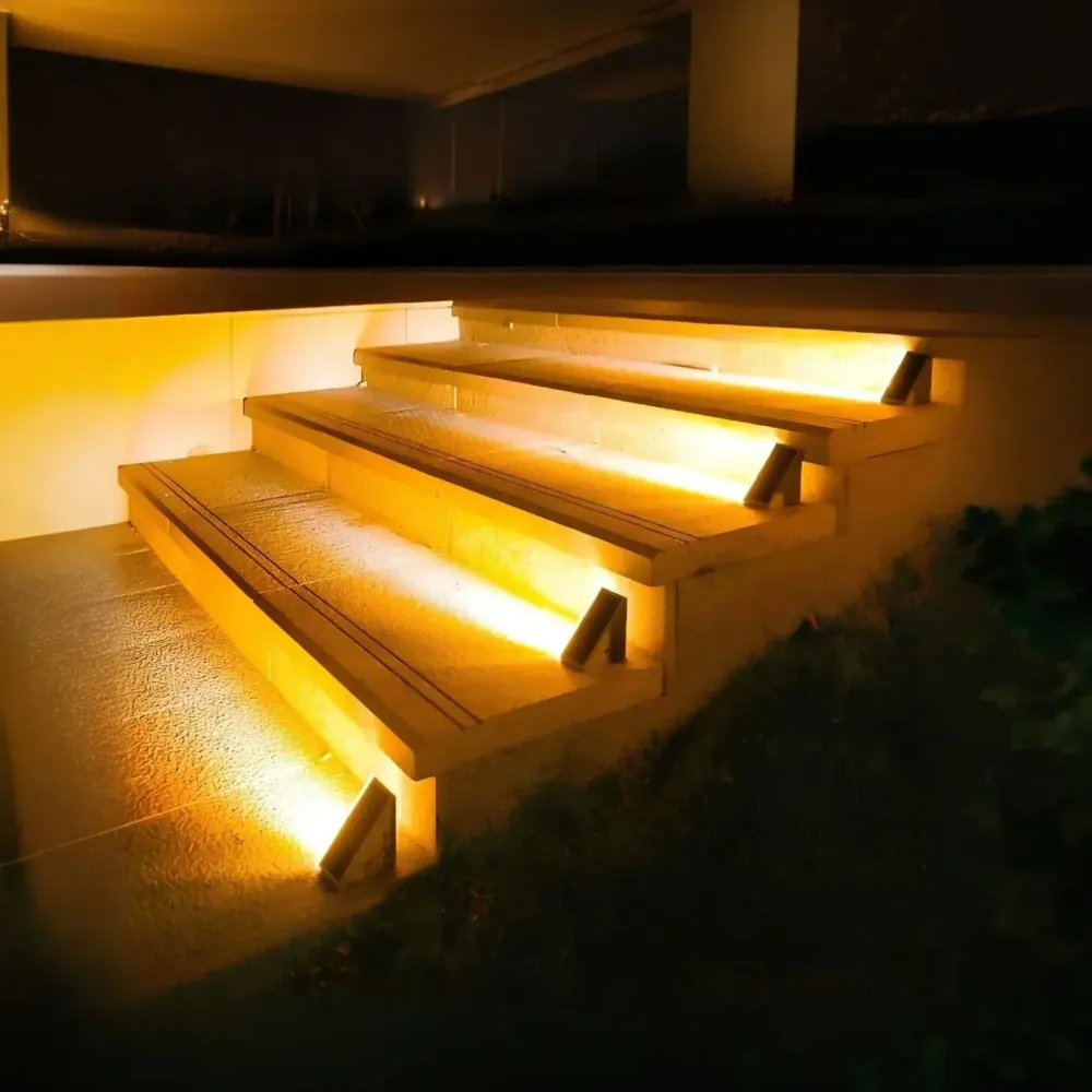 Solar Step Lights | Warm White LED Stair Illumination