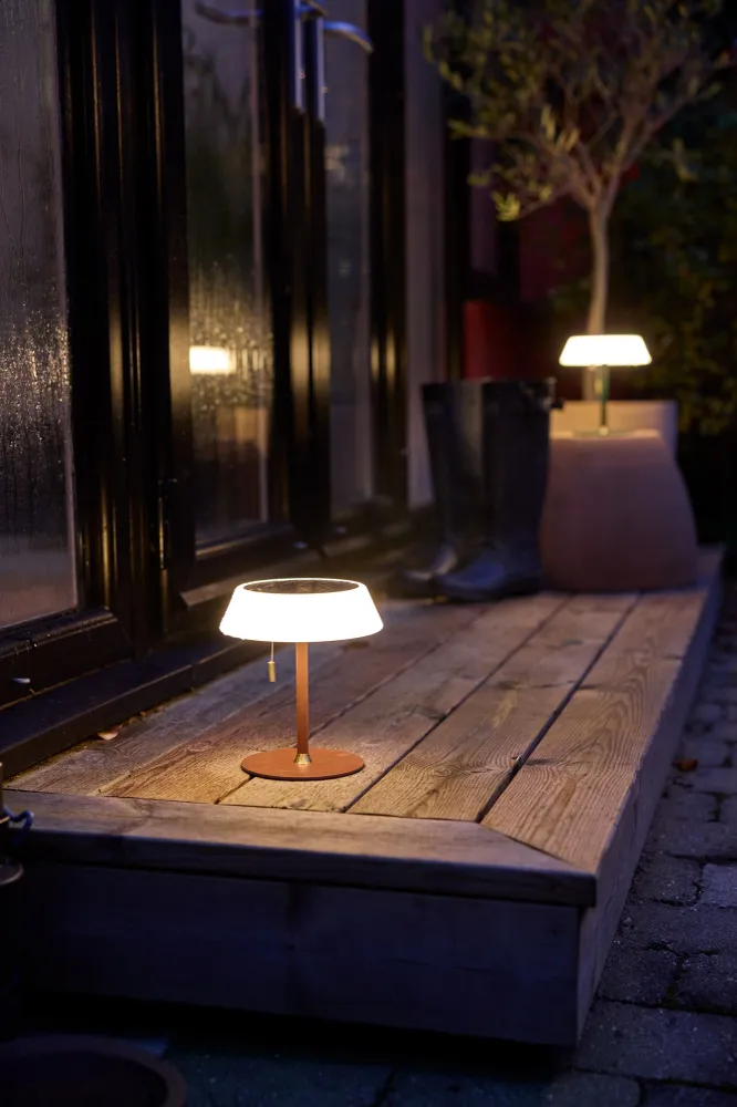 Solar Mobile Table Lamp Terracotta