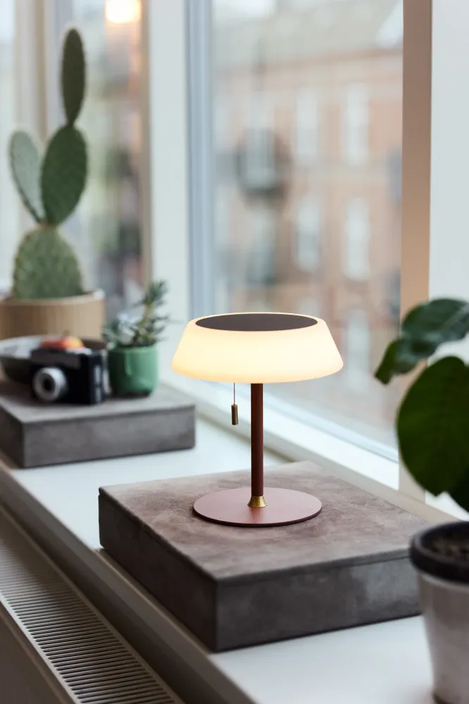 Solar Mobile Table Lamp Terracotta