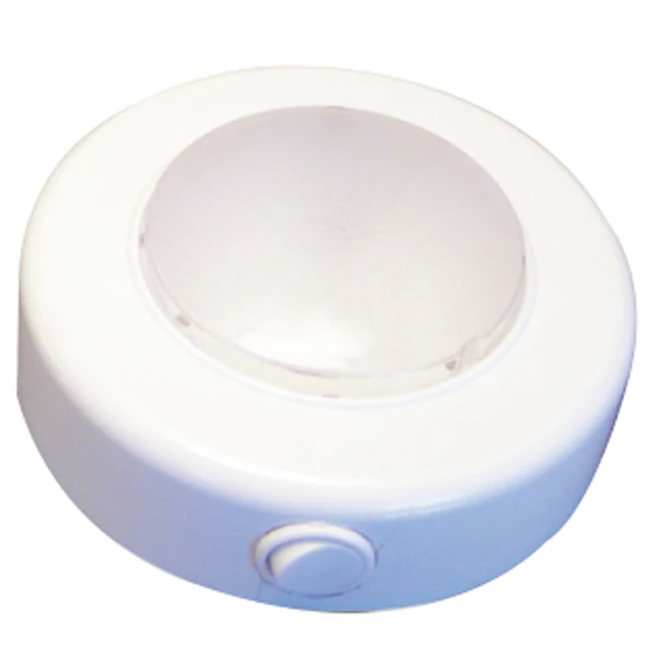 Taklampa LED 12V 2,5W Ø 110mm vit plast