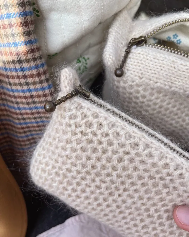 Lynlås til Honey Purse slim (14 cm) - Hasselnød