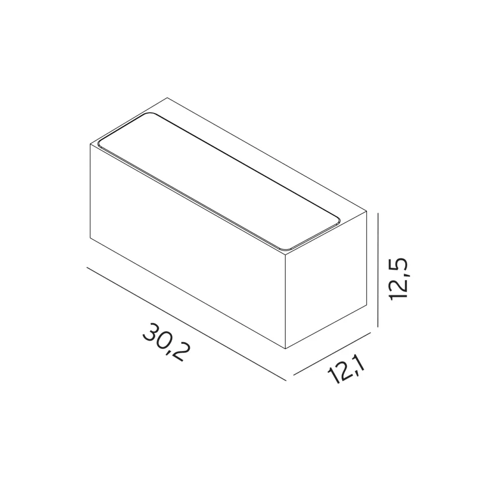 Norlys Asker Big grafit Down Flydende, E27 IP65 46W - Udendørslampe