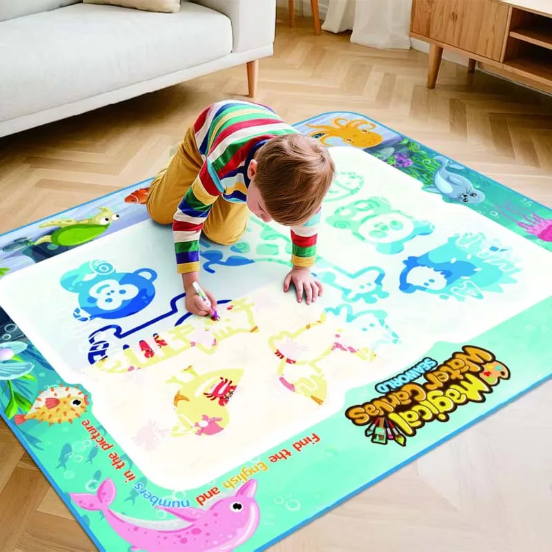 Educational Water Drawing Mat | Large Format Creative Play Surface 50x40cm