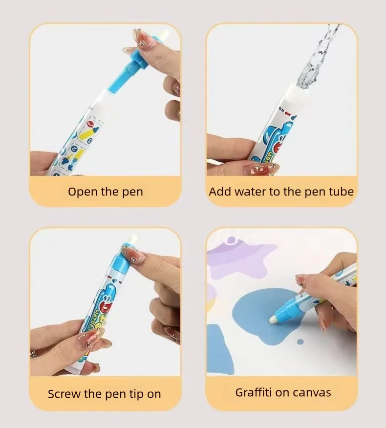 Educational Water Drawing Mat | Large Format Creative Play Surface 50x40cm