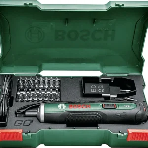 PushDrive Bosch skruetrækker med tilbehør, 32 bits
