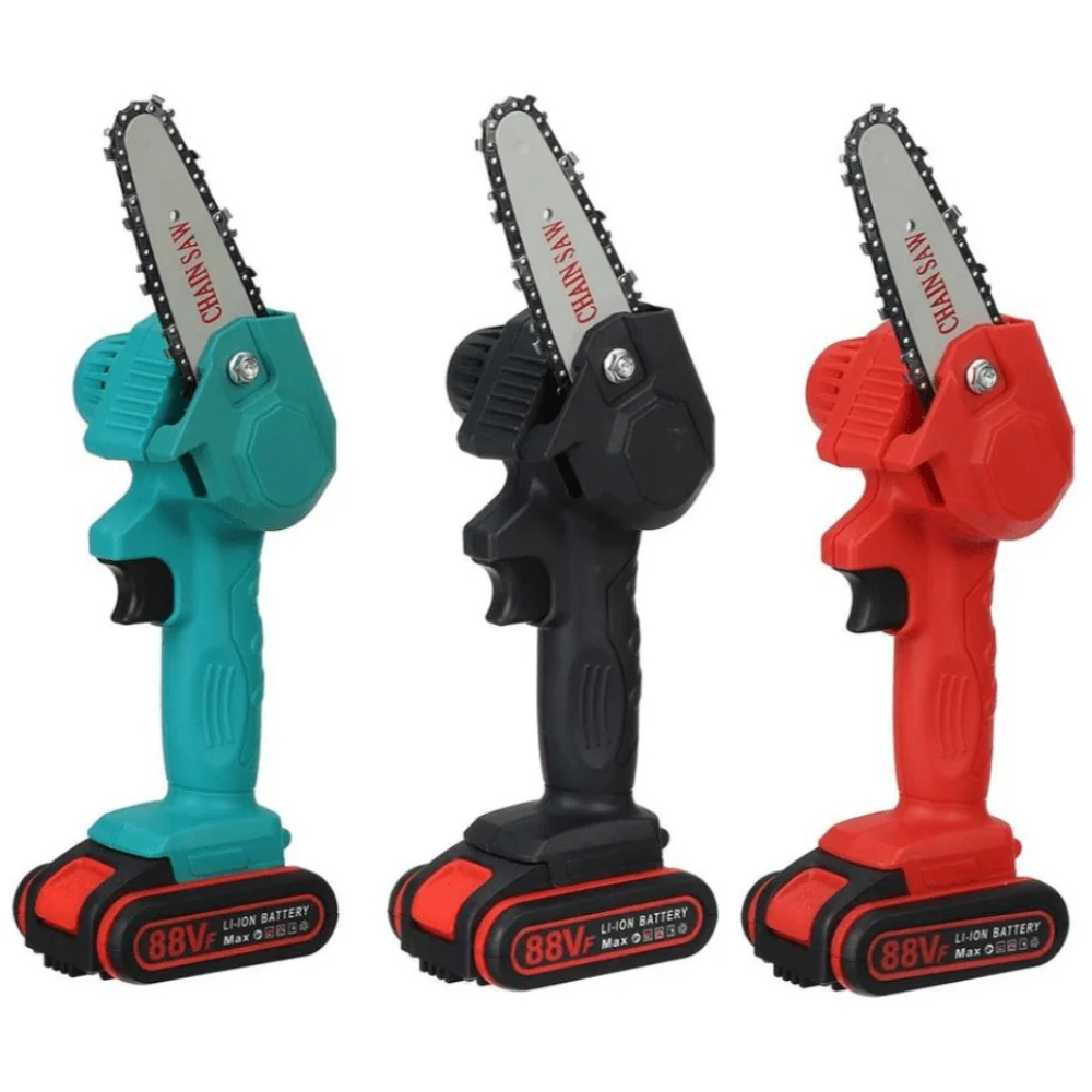 Cordless Mini Chainsaw | Portable Electric Garden Tool Green
