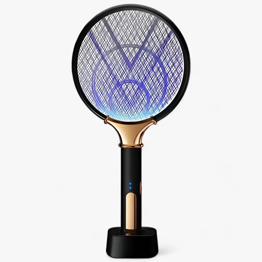 Electric Bug Zapper | Rechargeable UV Light Mosquito Trap Black