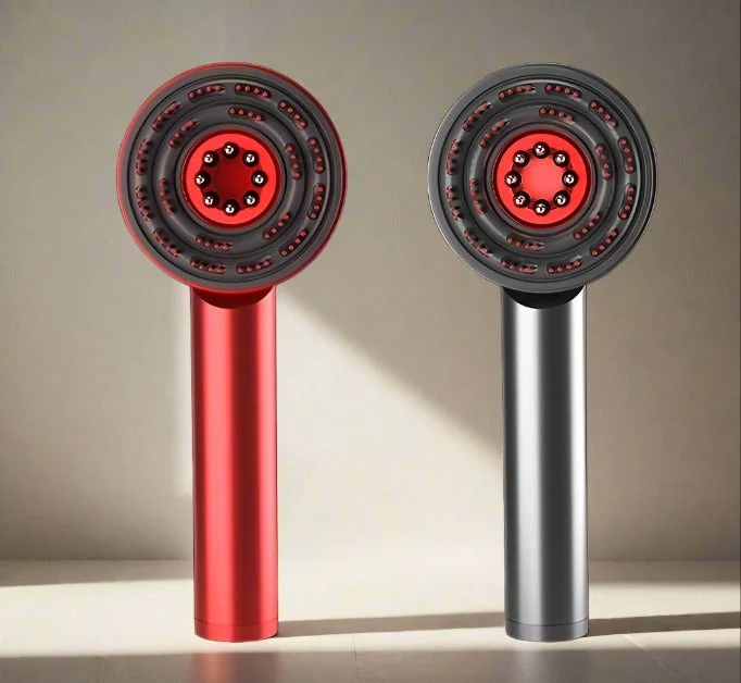 Electric Scalp Massager | Red Light Therapy Hair Growth Device Gray