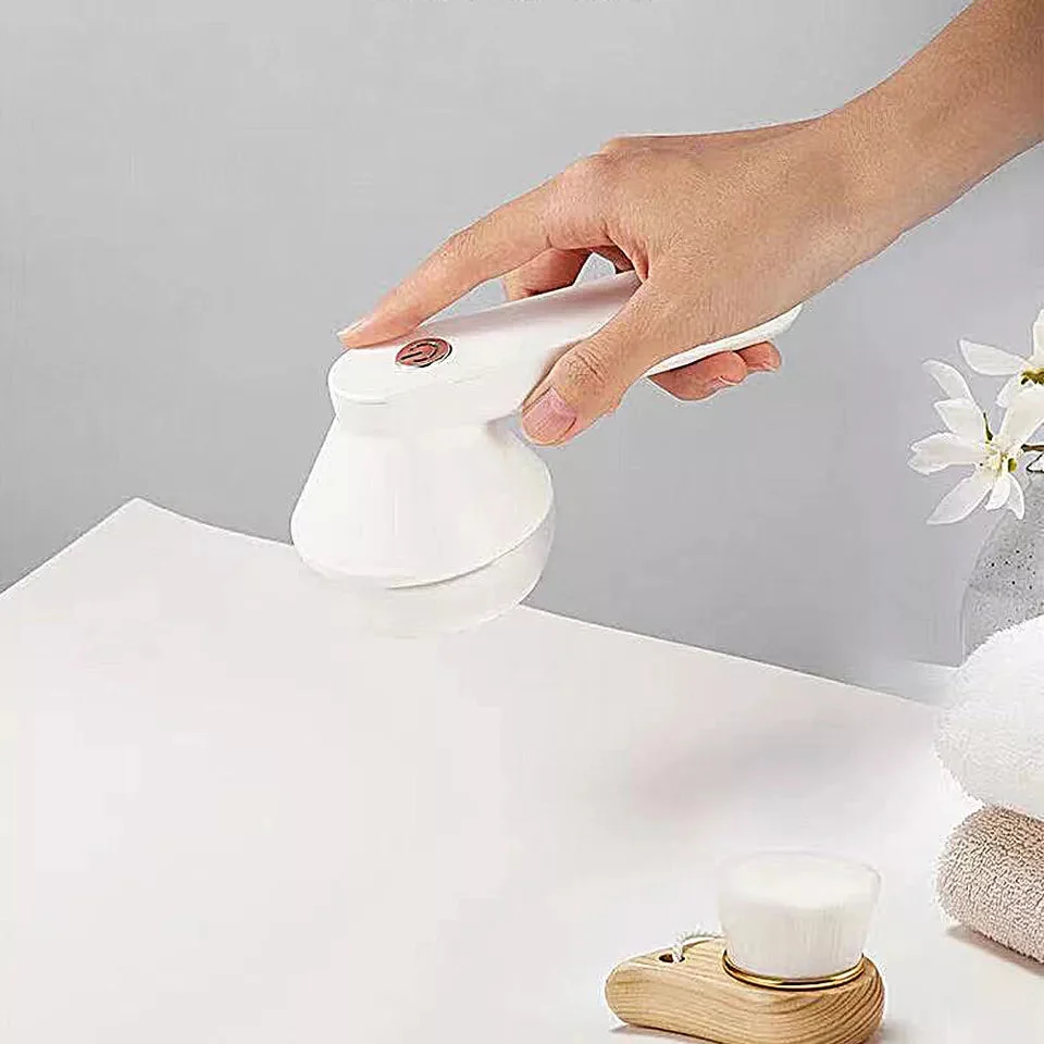 Rechargeable Electric Lint Remover | Ergonomic Fabric Shaver White