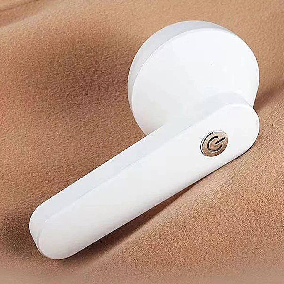 Rechargeable Electric Lint Remover | Ergonomic Fabric Shaver White