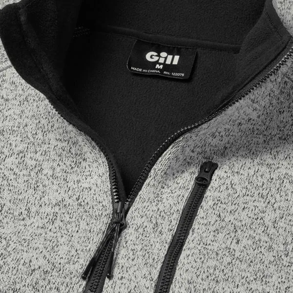 Gill 1500 Cozy fabric jacka 1/4 blixtlås, Grå strl XXL