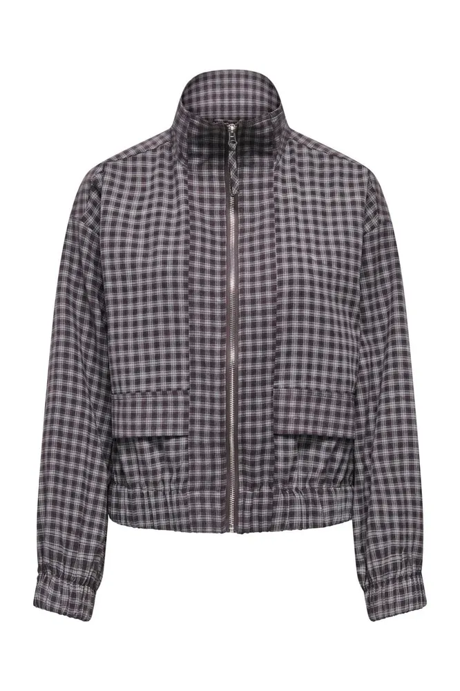 JDY - Jdysoline L/S Check Jacket - 5112770 Chocolate Plum Indigo Checks Xs