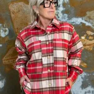 Malmø Soft-touch Checked Shirt RED
