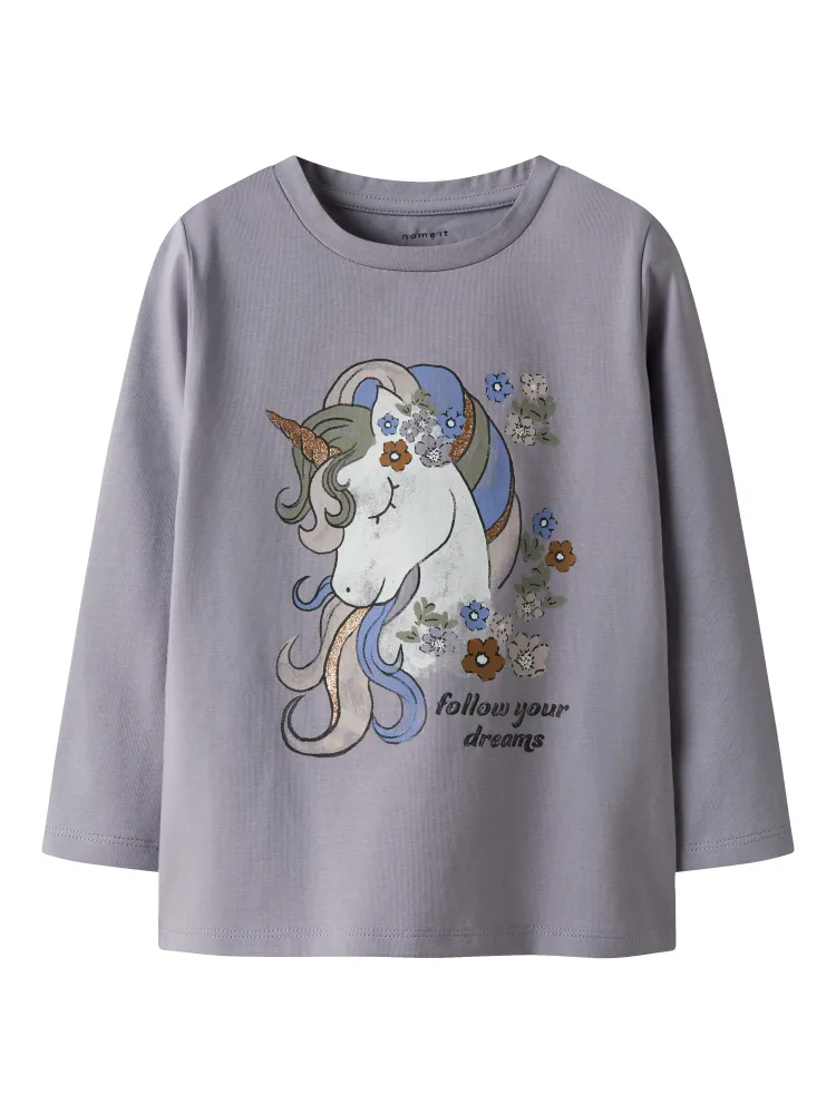 Name It Tulinea LS Top - Lavender Tin 92
