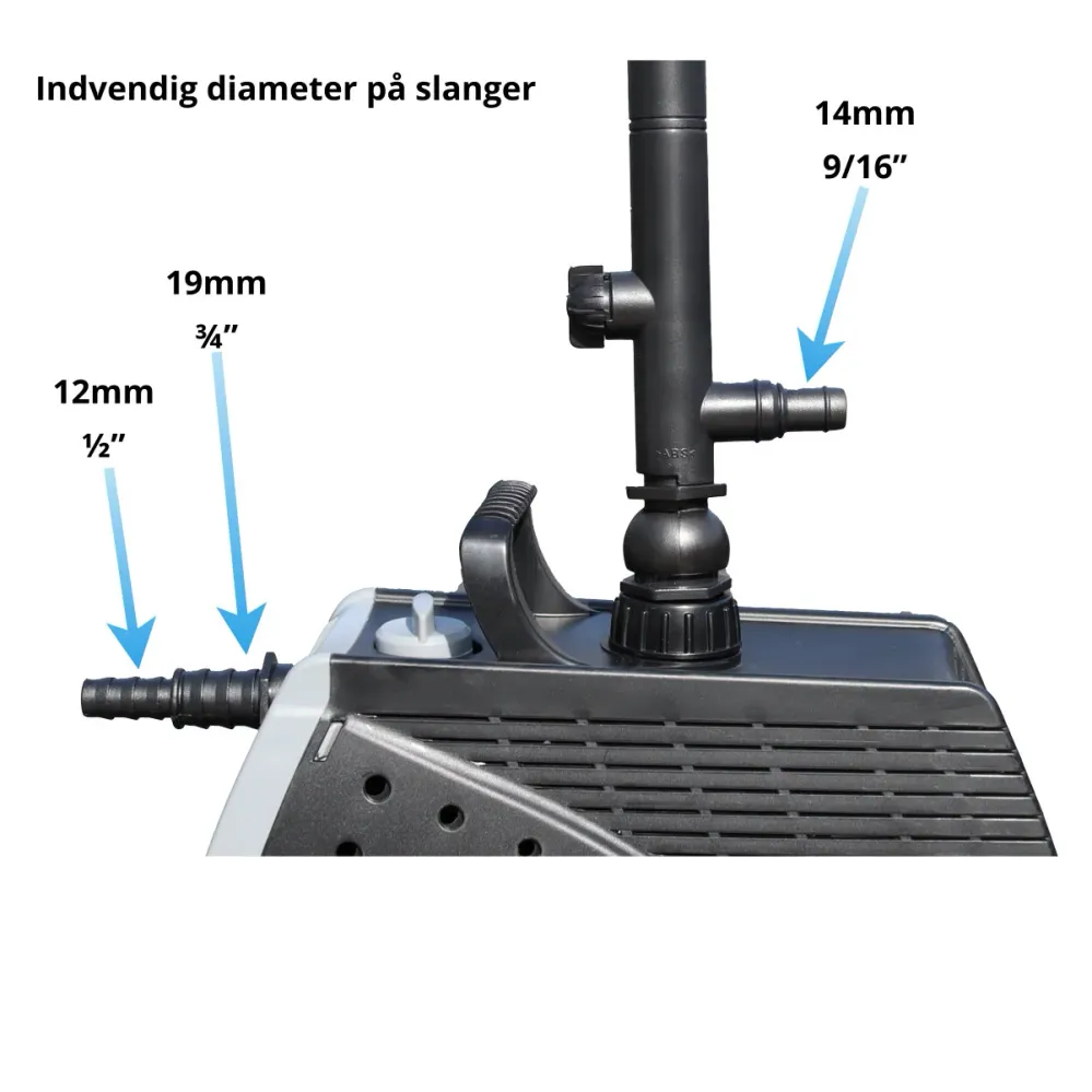 Heissner Aqua Jet Pro 3.900 med springvand, vandløb og vandsten