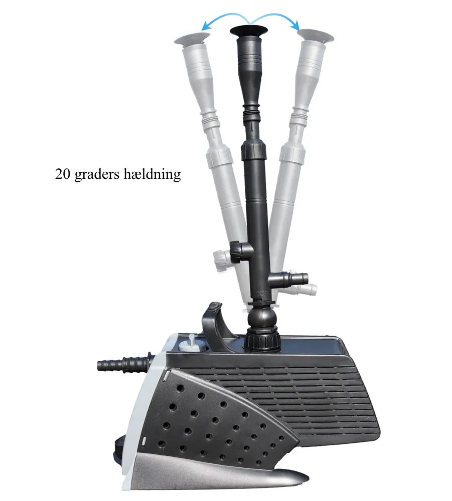 Heissner Aqua Jet Pro 3.900 med springvand, vandløb og vandsten
