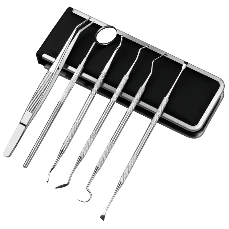 Professional Dental Care Set | 6-Piece Stainless Steel Tartar Removal Tools