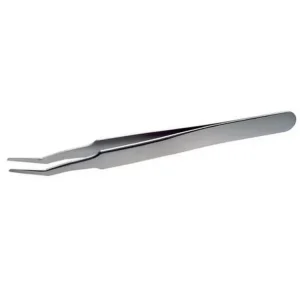 Lindström rustfrit hardened SMD pincet 120mm med 20° vinklede firkantede spidser til placering af SOT