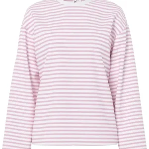 Pieces - Pcsadie Ls Top - 5090856 Bright White Roseate Spoonbill Xs