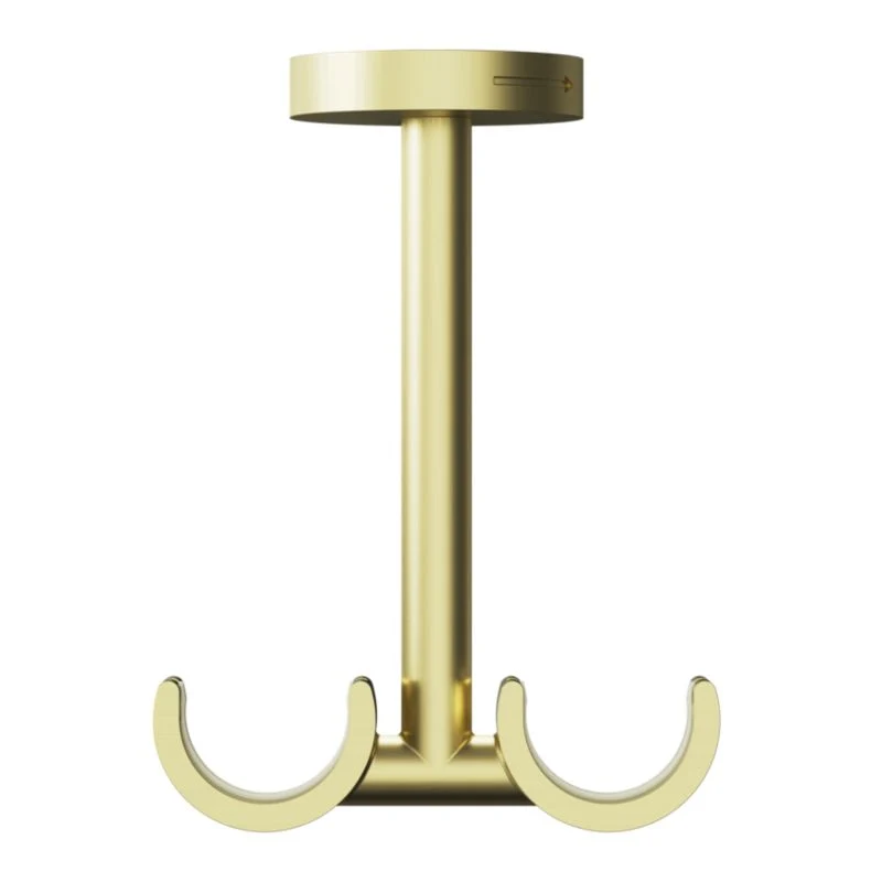 Dobbeltsidet loftbeslag GoodHome Elasa 19/28 mm i guld