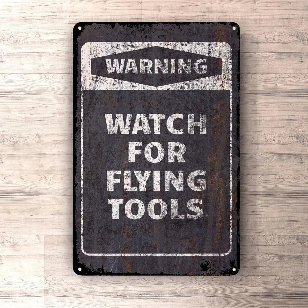 Fire-Rated Warning Watch Flying Tools Skilte, Musemåtte, Dørmåtte