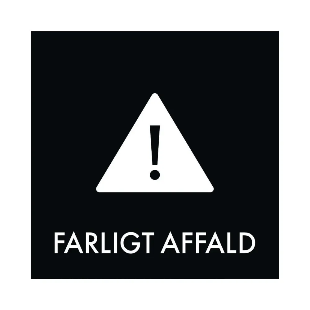 High-Visibility Farligt affald - Affaldssortering 5x5