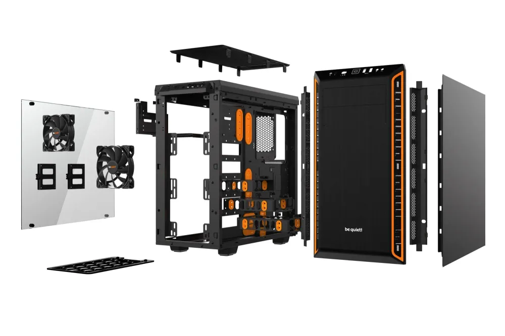 be hushed! PURE BASE 600 Window - black/orange