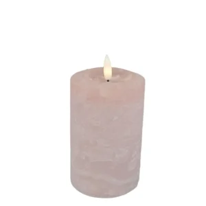 LED Vivid Rosa Antique 7,6x12 cm Hyggelig Stemning & Realistisk Flamme