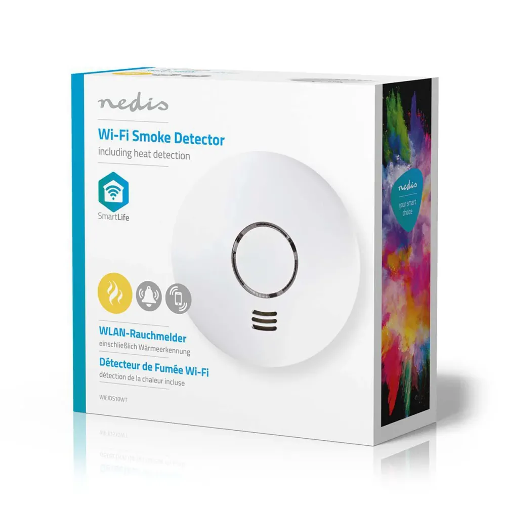 Nedis WIFIDS10WT Connected Røgalarm - Wi-Fi