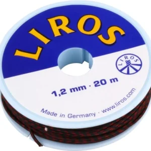 Optisail 1,2mm Zwart/Rood 20m