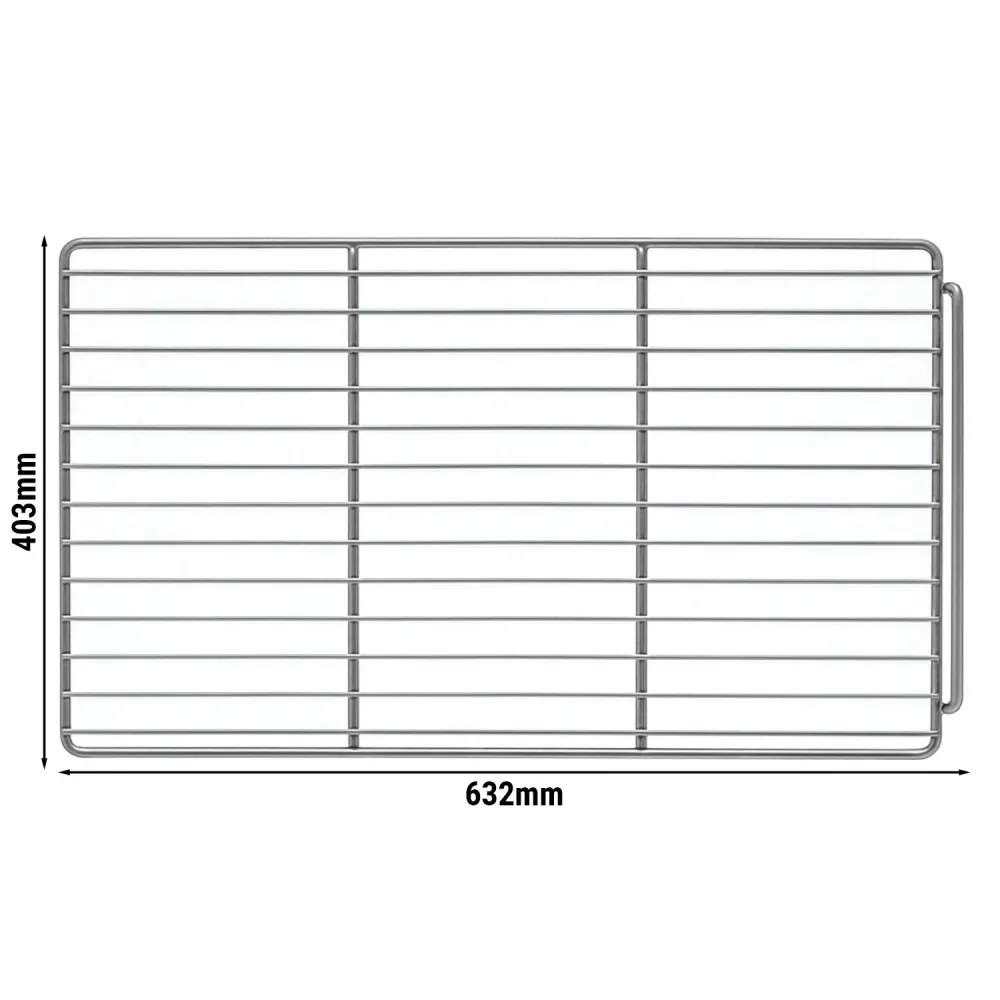 Plastbelagt gitterhylde: EN 600x400mm