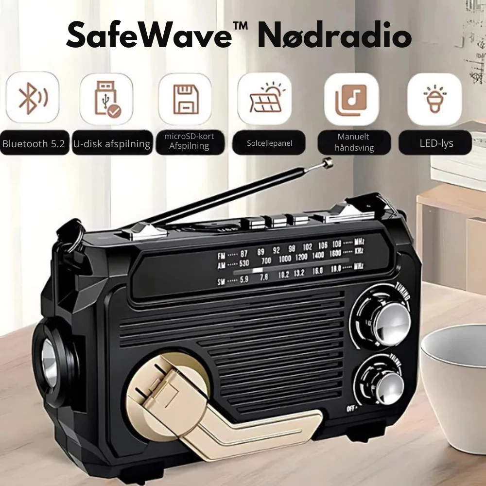 SafeWave™ | Sikkerhed, når alt andet falder til ro Sort