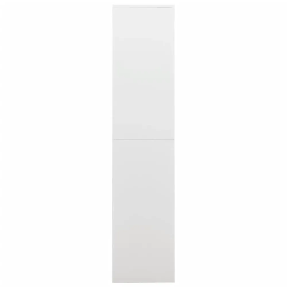 skab med lås 90x40x180 cm stål kridt