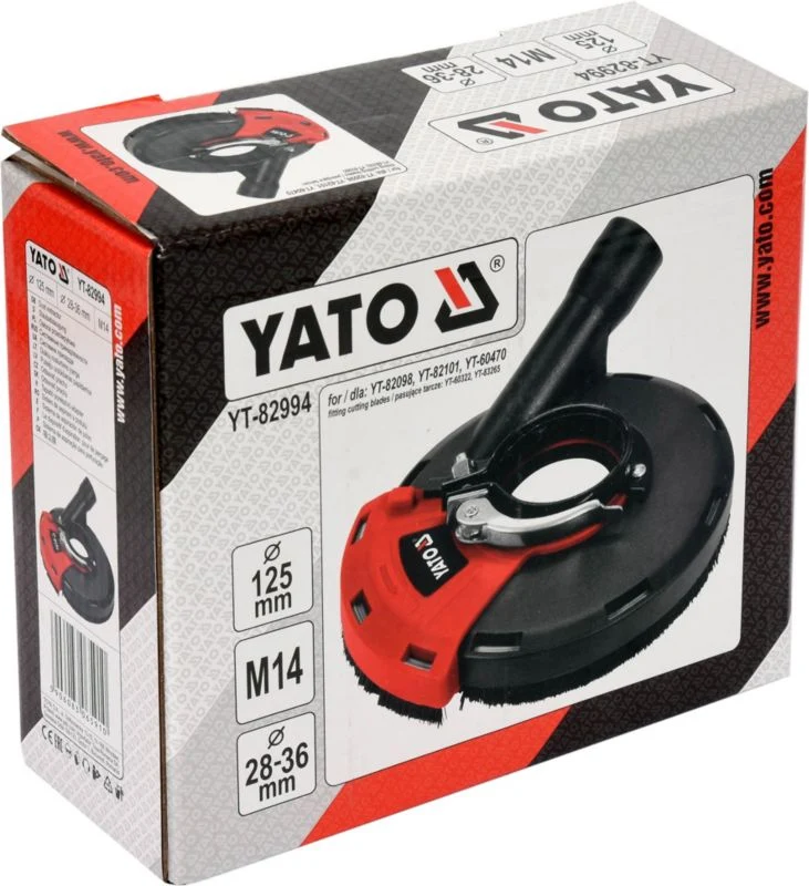 Støvbeskyttelse til slibning Yato 125 mm