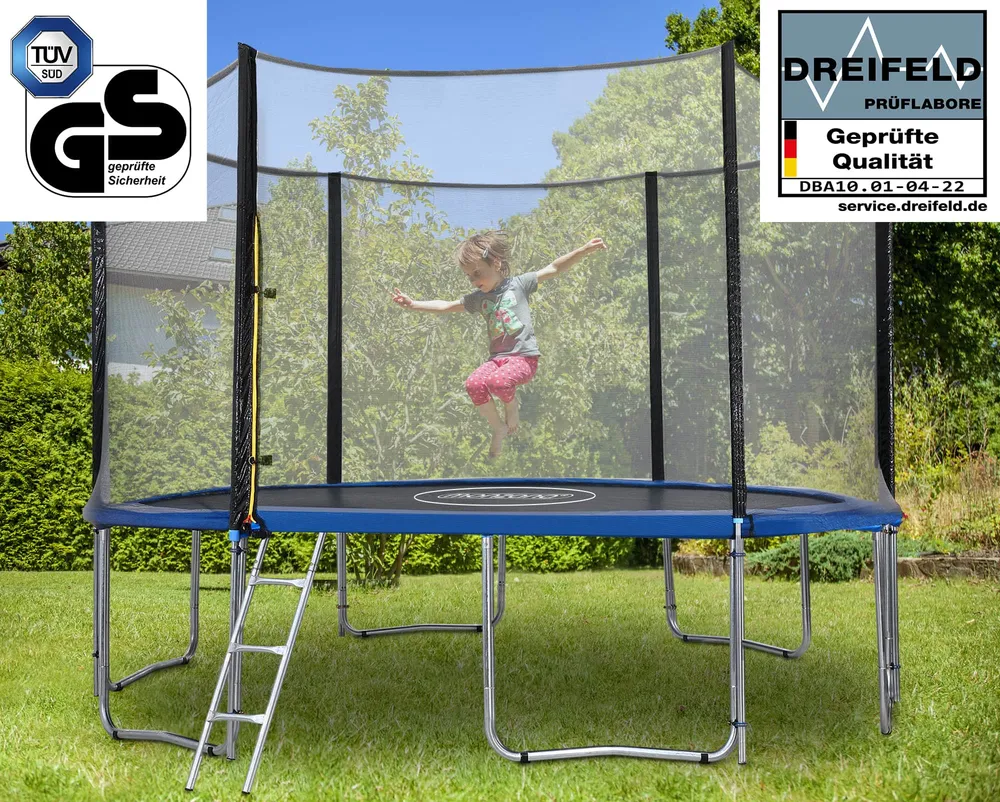 Trampolin Ø 366 cm Komplet sæt inkl. sikkerhedsnet