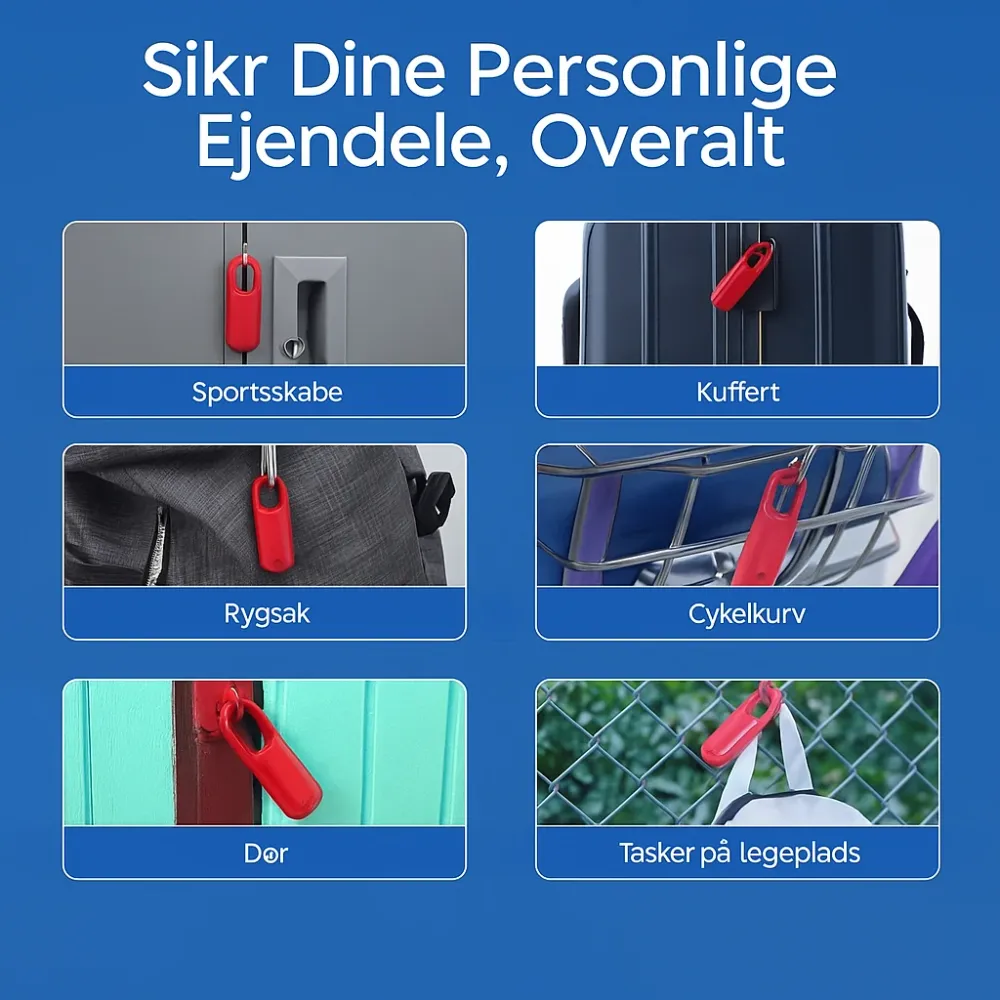 Weather Resistant SmartLock™ | Fingeraftryk Touch Hængelås Roed