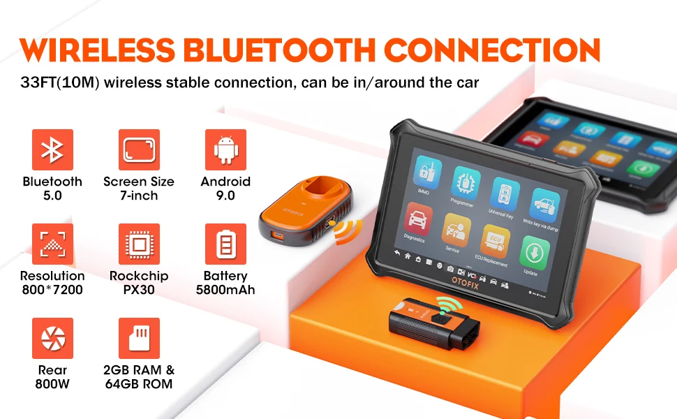OTOFIX IM1 All System Diagnostics Scanner, OE Level OBD2 Scanner med XP1 Progammer, Data Logging