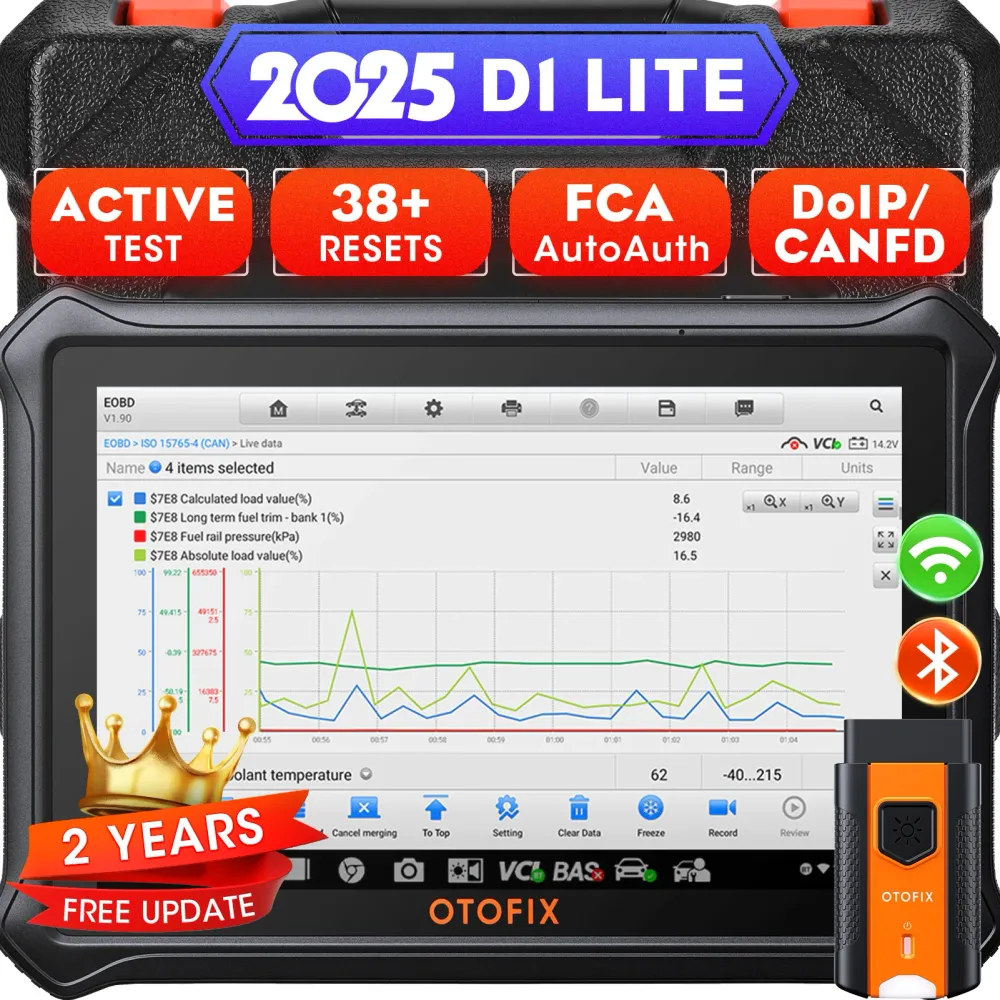 OTOFIX D1 Lite Bidirektional Scan Tool, 2 års gratis opdatering, 38+ tjenester, Alle system diagnoser