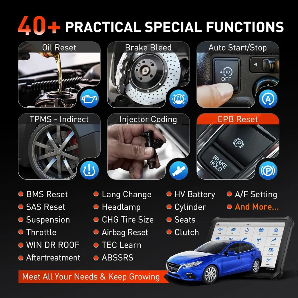 OTOFIX D1 PROS Bidirectional Scan Tool, 2 års gratis opdatering, ECU-kodning, FCA SGW Access, 40+ tjenester