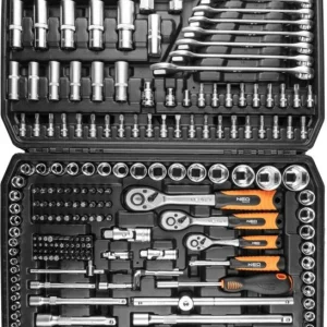 NEO sæt med skruenøgler 1/2" 3/8" 1/4" – 216 dele