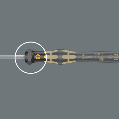 Skruetrækker ESD pozidriv PZ1x80mm: nano