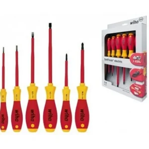 Skruetrækkersæt 1000V Lige 3/4,5/5,5/6.5mm+PH1,PH2 SoftFinish håndtag