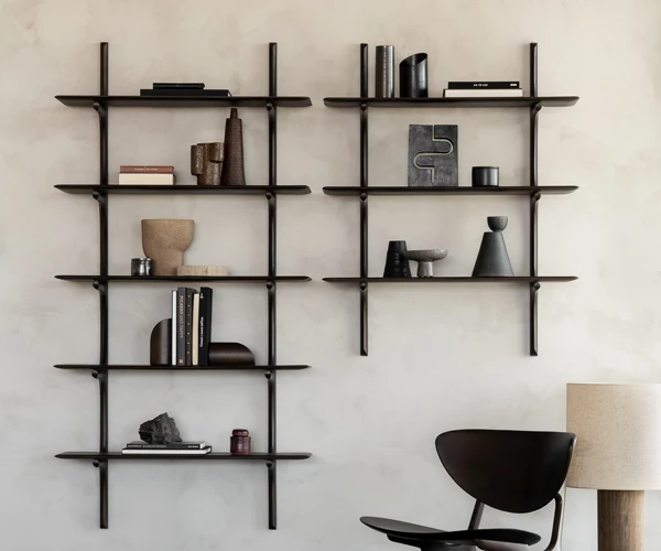 Ethnicraft PI Wall Shelf - 3 Hylder - Mahogany Dark Espresso