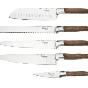 Laguiole Haws - Knivsæt 5 knive i Egetræ