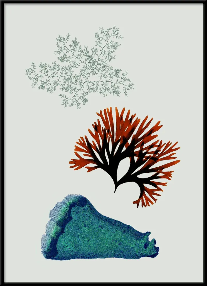 Triadic Algae including Big Blue 30x40