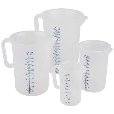 Målekande 5 liter med hank Ø205xH275 mm Polypropylen,stk