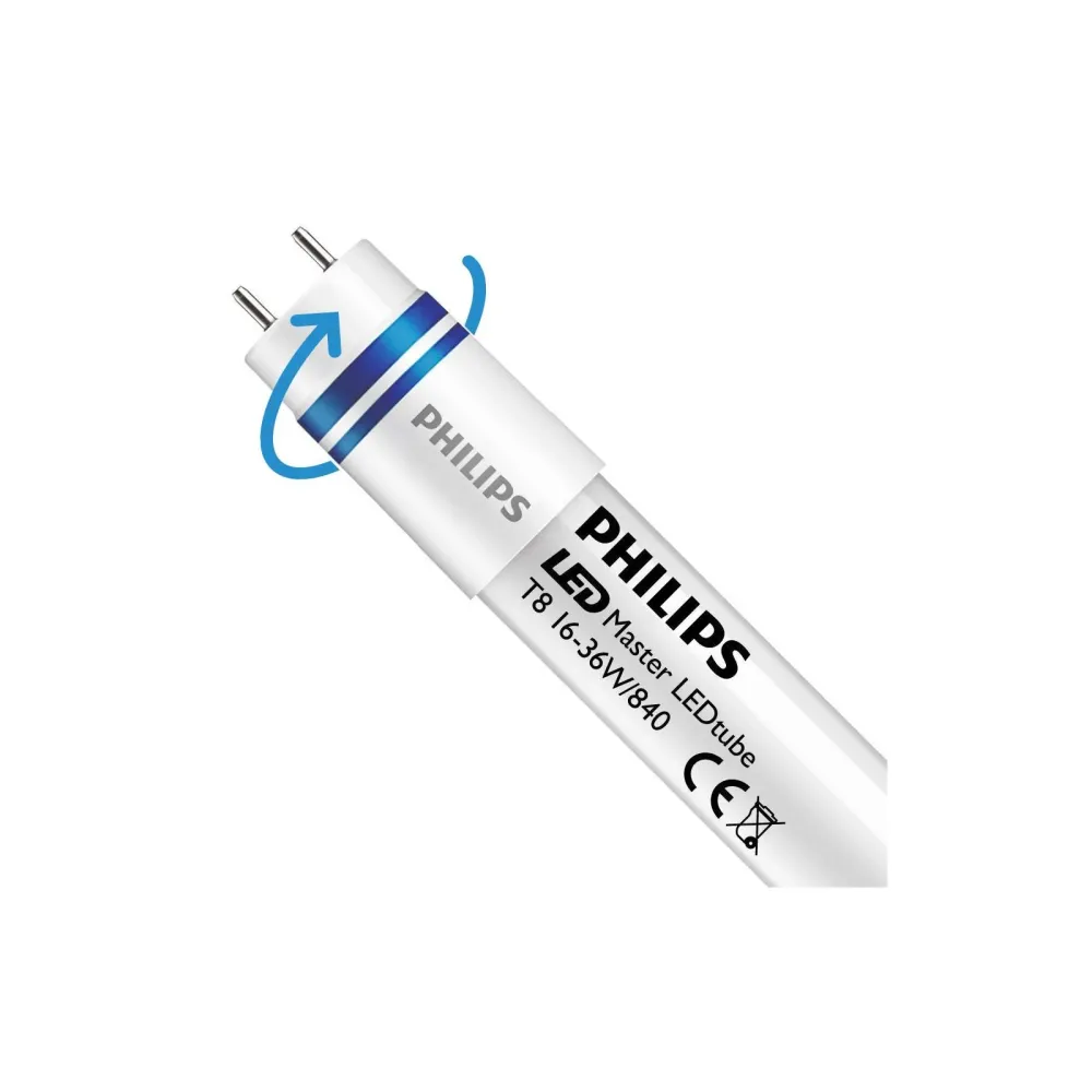 Philips LED Lysrør T8 MASTER (HF) Ultra Output 16W 2500lm - 840 kold kridt | 120cm - erstatter 36W