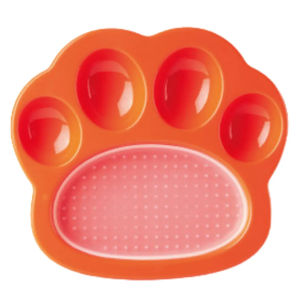 2-i-1 Paw Feeder & Slikkemåtte, Apricot | Lifetime Warranty