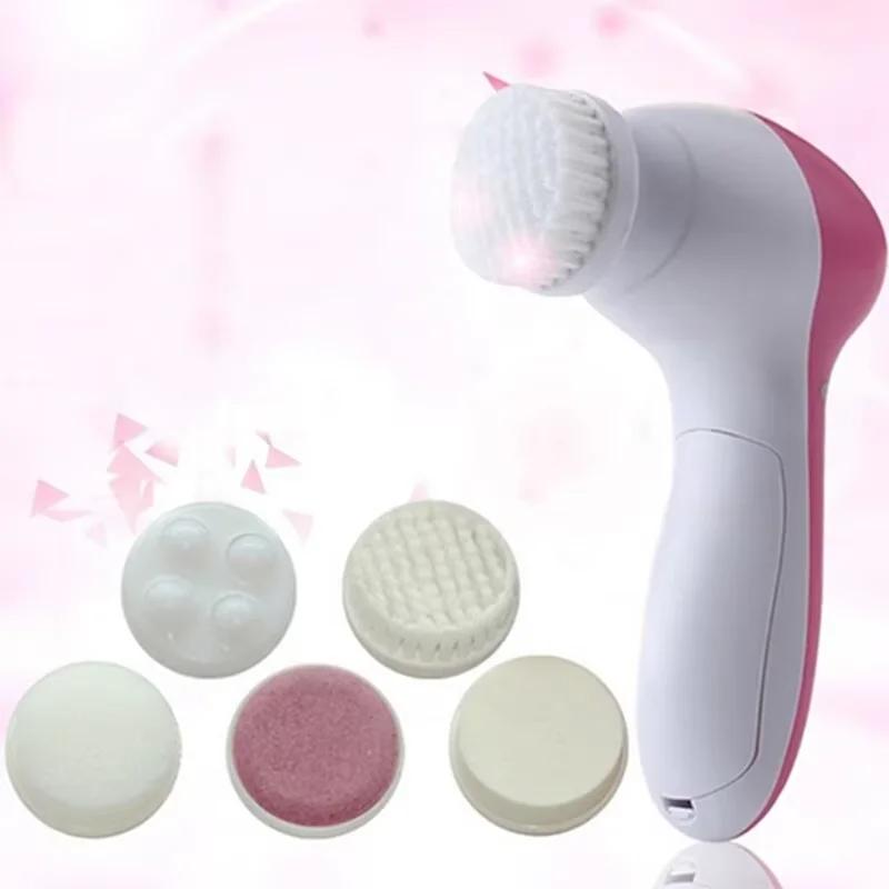 5--1 Facial Cleansing Device | Multi-Function Skin Care System Pink
